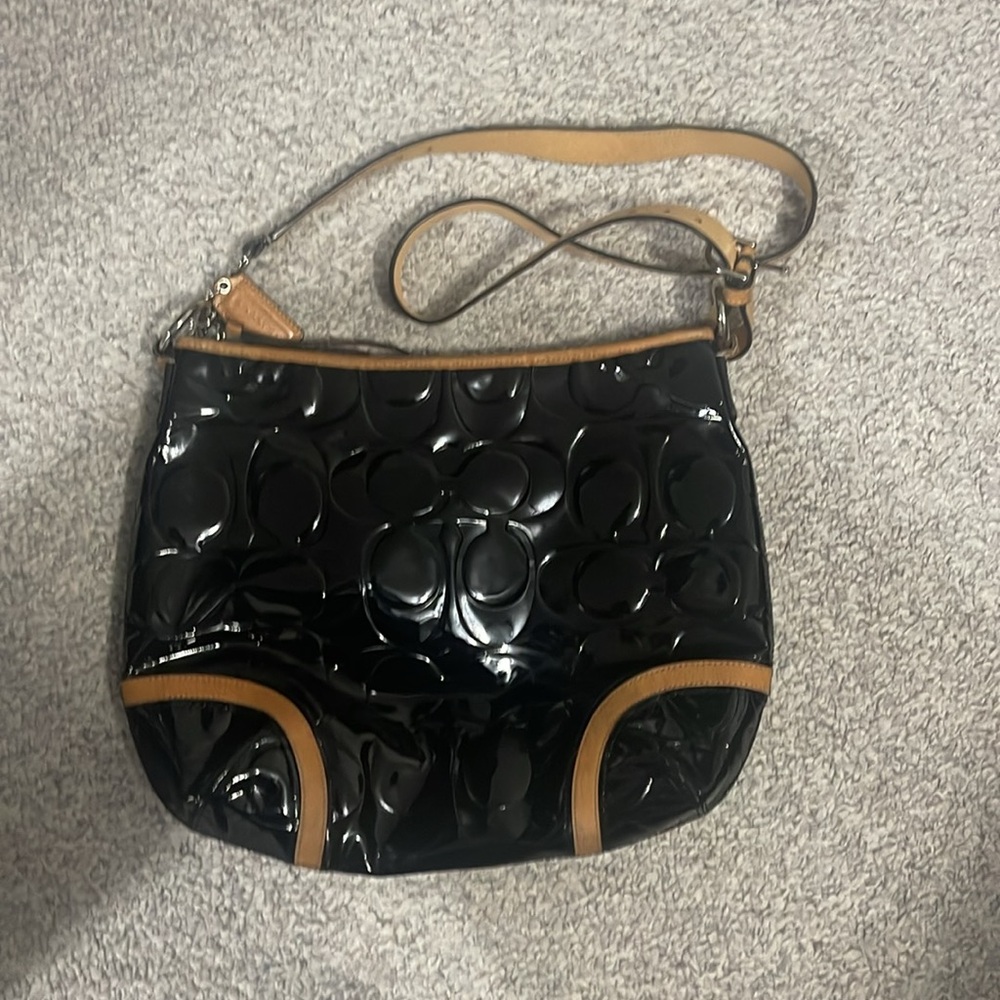 Coach Peyton Patent Leather Embossed Purse - Picture 2 of 4